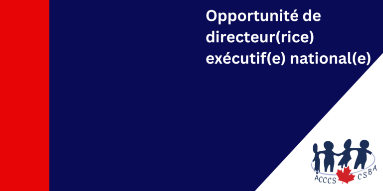 Opportunité de directeur(rice) exécutif(e) national(e)